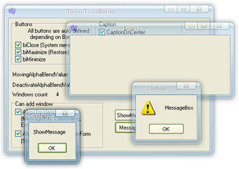 Компонент TCoolAppBorder - полупрозрачные окна в CodeGear Delphi и Builder C++