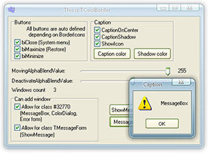 Компонент TCoolAppBorder в CodeGear Delphi и Builder C++